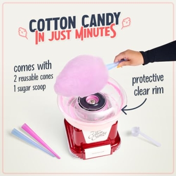 Nostalgia Cotton Candy Maker - Fun Cotton Candy Machine for Kids