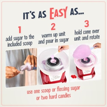 Nostalgia Cotton Candy Maker - Fun Cotton Candy Machine for Kids