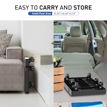 SPACEKEEPER Folding Hand Truck - Heavy Duty Utility Cart 500 lbs