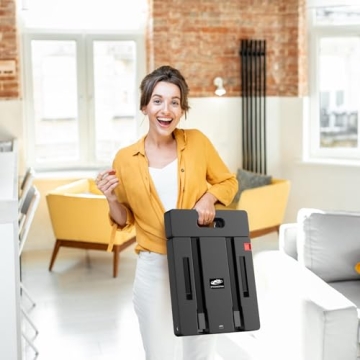 SPACEKEEPER Folding Hand Truck - Heavy Duty Utility Cart 500 lbs