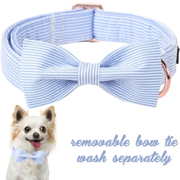 Unique Style Paws Bowtie Dog and Cat Collar - Soft & Comfy Gift