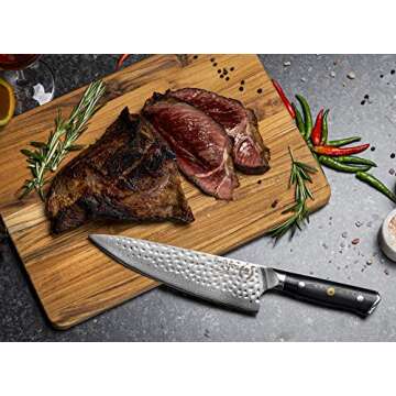 Chef Knife: Best Professional Quality 8 Inch Japanese AUS10 67-Layer High Carbon Damascus Stainless ...