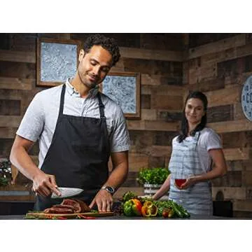 Chef Knife: Best Professional Quality 8 Inch Japanese AUS10 67-Layer High Carbon Damascus Stainless Super Steel Gyuto- Razor Sharp Full Tang Blade w/Hammered Finish & Ergonomic G10 Handle