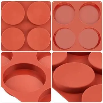 JOERSH Jumbo Silicone Muffin Top Baking Pans 2-PK
