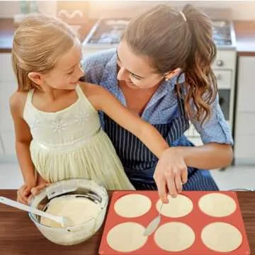 JOERSH Jumbo Silicone Muffin Top Baking Pans 2-PK