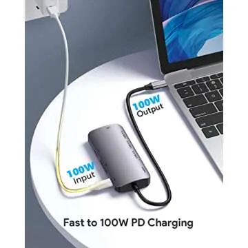 Versatile 8-in-1 Vilcome USB C Hub Adapter for Seamless Connectivity
