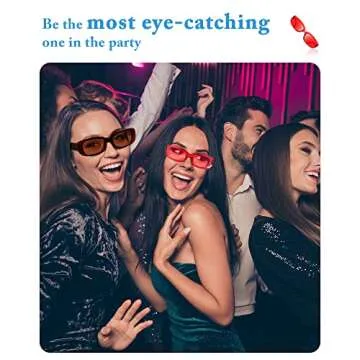 Weewooday 20 Pairs Classic Rectangle Sunglasses Small Square Retro Trendy Women's Rectangular Vintage Eyewear for Woman Man Girl Novelty Eyewear, Many Styles, Multicolored