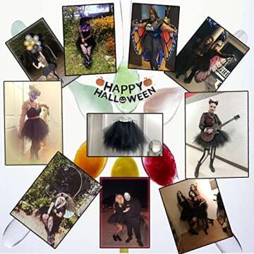 Topdress Women's 1950s Vintage Tutu Petticoat Ballet Bubble Skirt (26 Colors) Black XXL