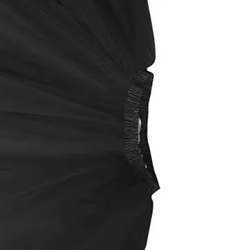 Topdress Women's 1950s Vintage Tutu Petticoat Ballet Bubble Skirt (26 Colors) Black XXL