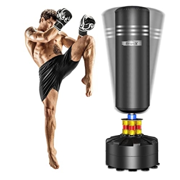 Dripex Freestanding Punching Bag 69'' - 182lb Heavy Boxing Bag with Stand for Adult Youth - Men Stan...