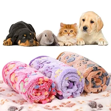 Cozy Tatuo Soft Puppy Blankets Set for Pets
