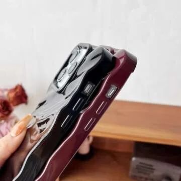 Caseative for iPhone 14 Pro Case,Water Ripple Pattern Curly Wave Shape Soft Phone Case (Silver)