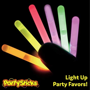 PartySticks Mini Glow Sticks 200 Pack for All Events