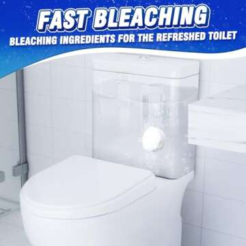 Vacplus Toilet Bowl Cleaners - 6 PACK, Household Toilet Cleaner, Automatic Toilet Bowl Cleaners with...