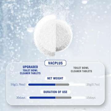 Vacplus Toilet Bowl Cleaners - Automatic 6 Pack for Freshness