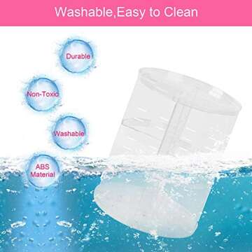 Easyhouse 360 Rotating Makeup Organizer, DIY 8 Adjustable Layers Spinning Skincare Organizer, Cosmetic Holder Shelf, Make Up Organizers and Storage for Vanity Bathroom Countertop (Clear-A)