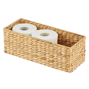 Stylish Woven Bathroom Storage Basket for Toilet Rolls