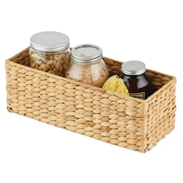 Stylish Woven Bathroom Storage Basket for Toilet Rolls