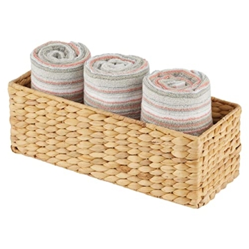 Stylish Woven Bathroom Storage Basket for Toilet Rolls