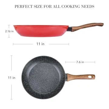 Vermonga 11" Nonstick Frying Pan for Healthy Cooking