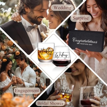 CLUSIVC Couples Gifts for Valentine's Day,【Memory Box Set】 Wedding Engagemen Gifts for Couples, Bridal Shower gifts, Cool Couple Gifts Wishes for Couples Newlywed Mr and Mrs Him and Her