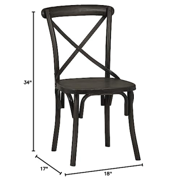 Stone & Beam Metal Dining Chairs Set of 2 Minimalist Design