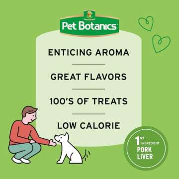 Pet Botanics 4 oz. Pouch Training Reward Mini Soft & Chewy, Duck and Bacon Flavor, with 200 Treats Per Bag, The Choice of Top Trainers