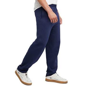 Hanes EcoSmart Open Leg Pant with Pockets in Navy