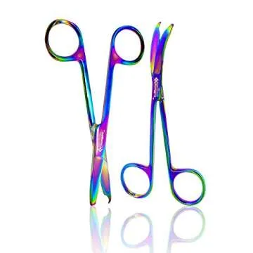 Cynamed Suture Stitch Scissors - Premium Quality with Rainbow Coating