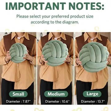 Sioloc Soft Knot Ball Pillow for Cozy Home Decor