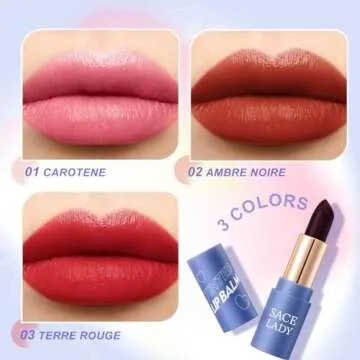 SACE LADY Tinted Lip Balm Set, Hydrating Natural Lip Moisturizer for Dry Cracked Lips, Long Lasting ...