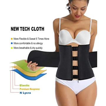 HOPLYNN Neoprene Sweat Waist Trainer Corset for Women