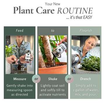 Zero Waste Organic House Plant Food & Fertilizer | Rapid Growth Nutrient Blend | All Purpose | Best for Live Indoor Potted Plants | Makes 13 Gallons