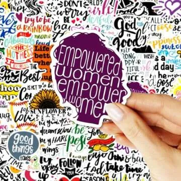 100 Pcs Inspirational Stickers Vision Board Supplies, Motivational Quote Stickers for Teens and Adults Trendy Vinyl Positive Sticker for Water Bottles Book Laptop