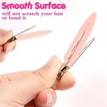 60 Pcs No Crease Hair Clips, No Bend Hair Clips, Makeup Clips For Styling Sectioning, Small Duck Billed Clips for Women Girls Thick Thin Hair