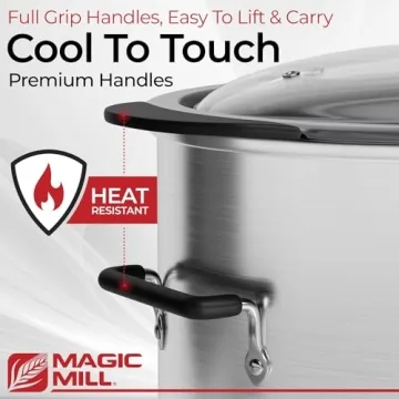 Magic Mill 10 Quart Slow Cooker with Searing Pot