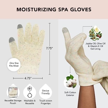 Kitsch Moisturizing Spa Gloves for Dry Hands Treatment