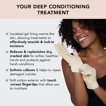 Kitsch Moisturizing Spa Gloves for Dry Hands Treatment