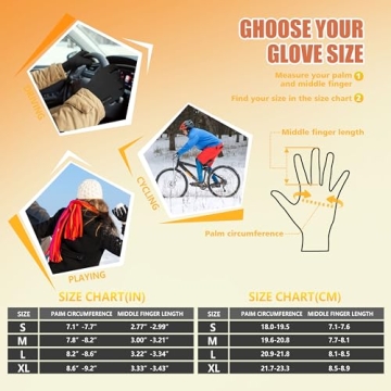 ihuan Winter Gloves - Warm, Waterproof & Touchscreen