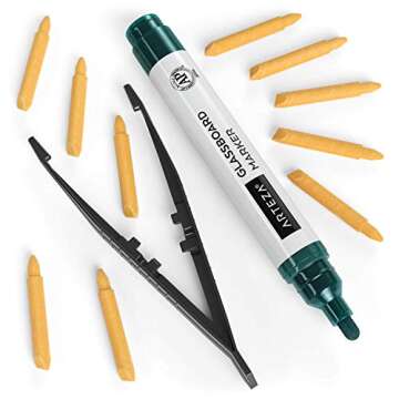 Vibrant ARTEZA Glass Dry Erase Markers - 10 Colors