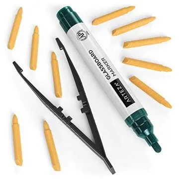 Vibrant ARTEZA Glass Dry Erase Markers - 10 Colors