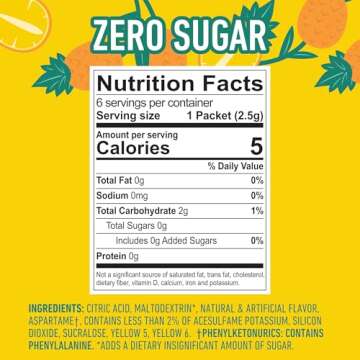 Juicy Mixes Crush Drink Mix - Sugar Free Pineapple Flavor