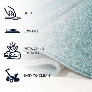 JONATHAN Y Williamsburg Minimalist Area Rug, 8x10