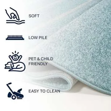 JONATHAN Y Williamsburg Minimalist Area Rug, 8x10