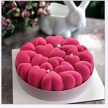 Large Heart-Shaped Silicone Cake Mold for Creative Baking