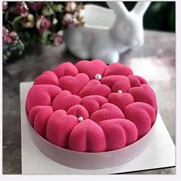 Large Heart-Shaped Silicone Cake Mold for Creative Baking