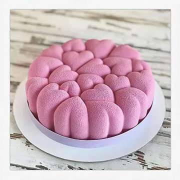 Large Heart-Shaped Silicone Cake Mold for Creative Baking
