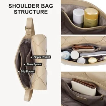 BOSTANTEN Woven Vegan Leather Hobo Bag for Women