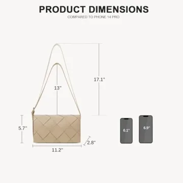 BOSTANTEN Woven Vegan Leather Hobo Bag for Women