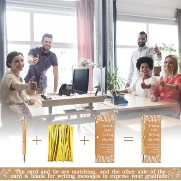 Employee Appreciation Bamboo Pen Set - 100 Sets